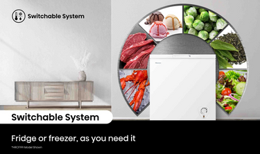 Factory second/Carton damaged Hisense 300L Hybrid Chest Freezer HRCF301 - Second Hand Appliances Geebung